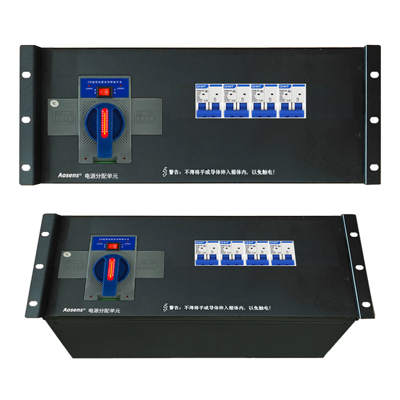 ATS双电源切换器 手自一体切换PC级主备双路供电切换时间约2s 4U机架式