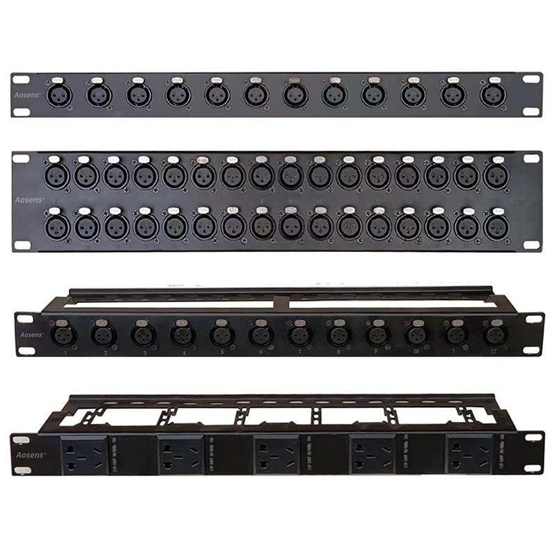 19英寸音视频接口板 D型模块架 机柜板系列